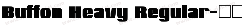 Buffon Heavy Regular字体转换